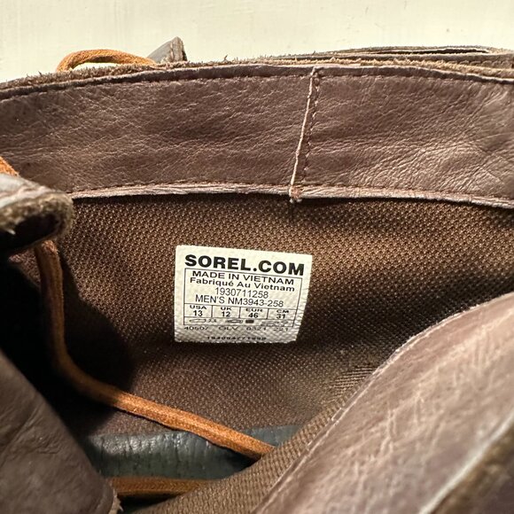 Sorel Kezar Chukka Ankle Boots Leather Brown Men's Size 13 - Picture 7 of 7